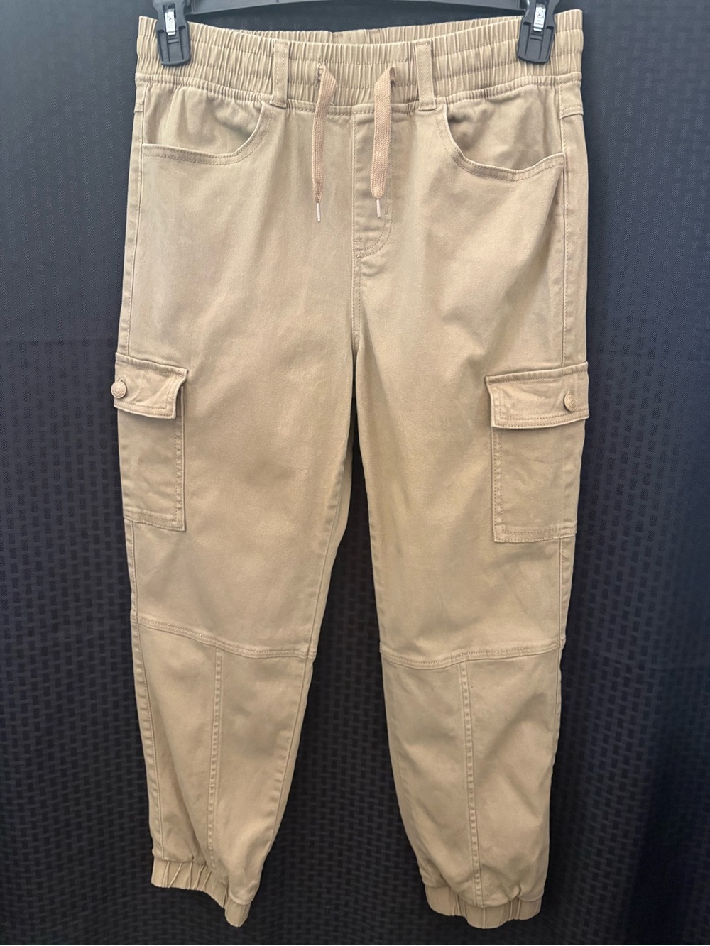 Men's Cargo Jogger Pants - Tan Utility Style